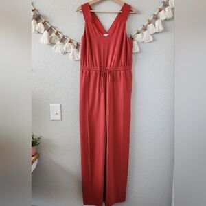 Athleta Red Jumpsuit